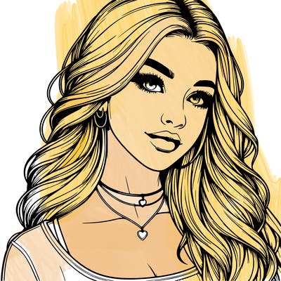 detailed realistic girl