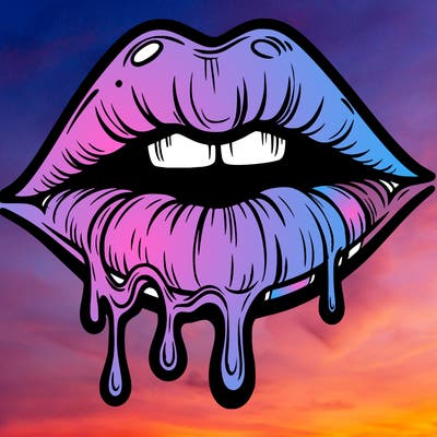 lips that look realistic and drip