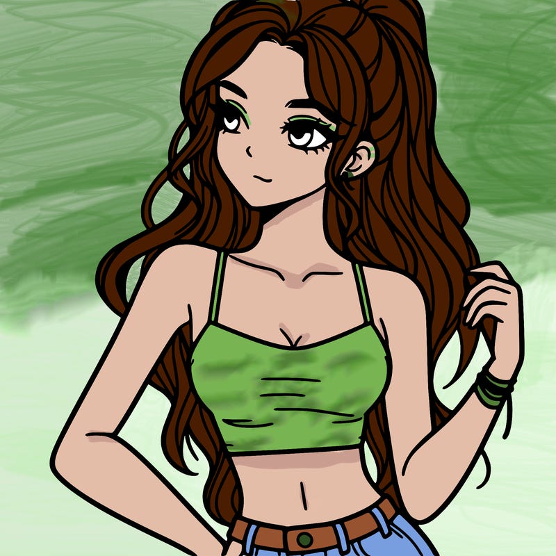 girl in crop top