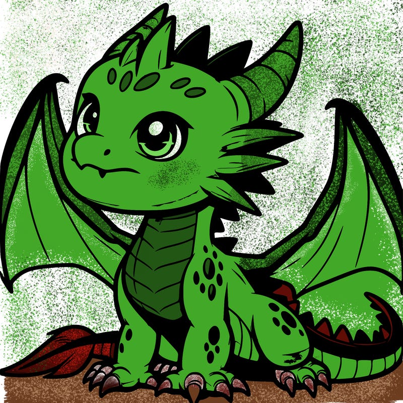 fierce baby night dragon