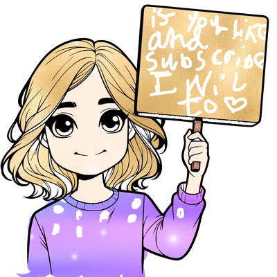 realistic girl holding up a sign