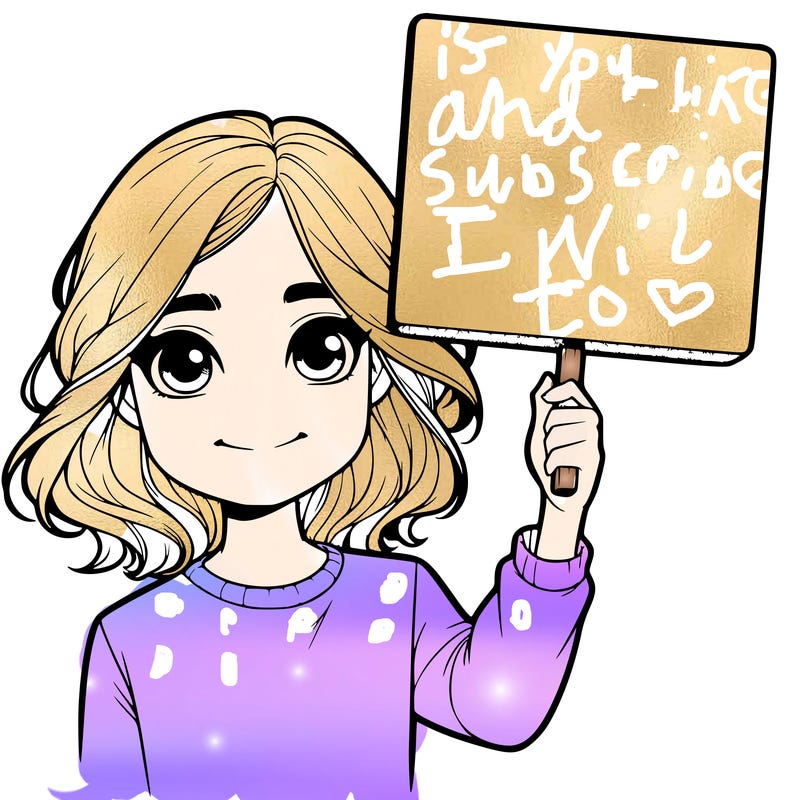 realistic girl holding up a sign