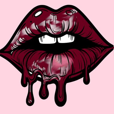 lips that look realistic and drip