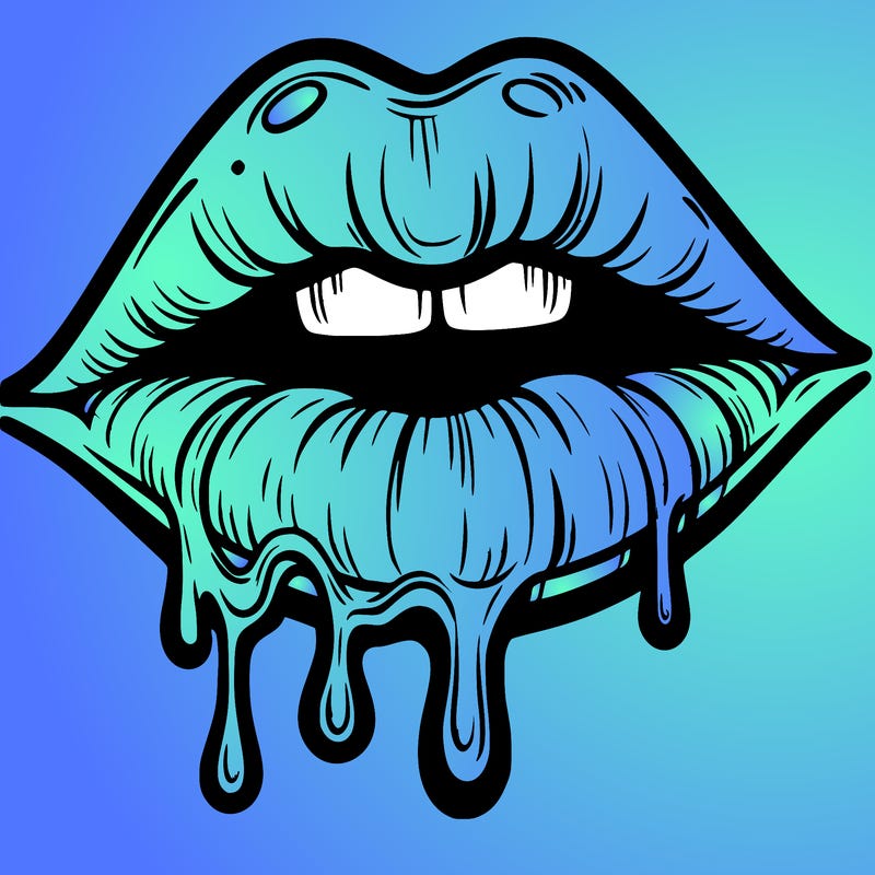 lips that look realistic and drip