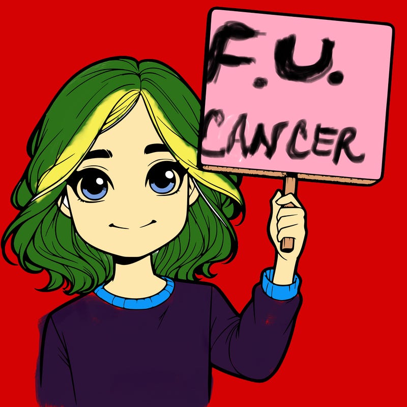 realistic girl holding up a sign