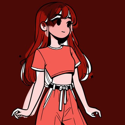 girl in a cute crop top