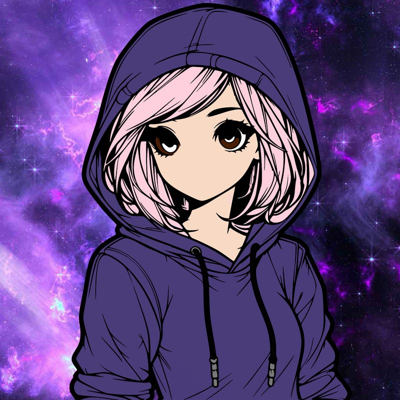 realistic girl with hoodie