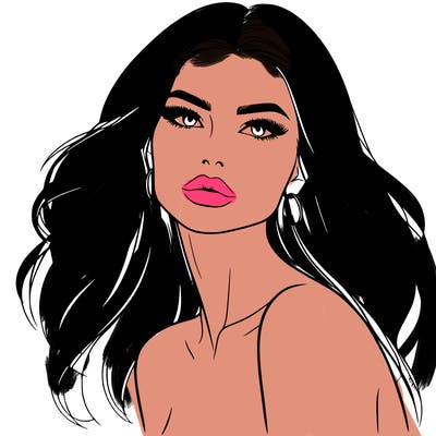 beautiful woman model realistic