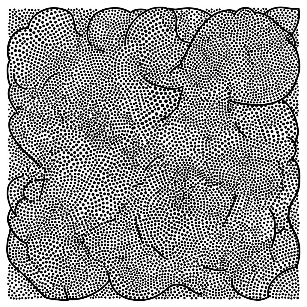 Dot Work Patterns Coloring Page - Intricate & Detailed