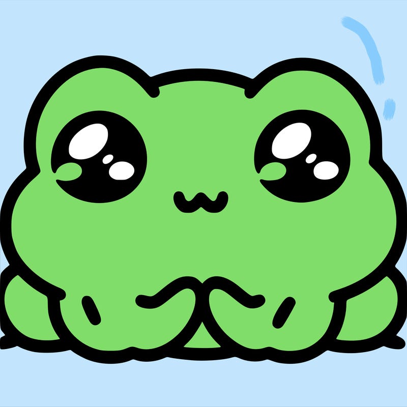 𝕔𝕦𝕥𝕖 𝕗𝕣𝕠𝕘 𝕨𝕚𝕥𝕙 𝕓𝕝𝕦𝕤𝕙