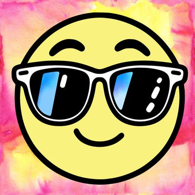 emoji with sunglasses
