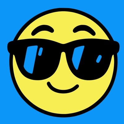emoji with sunglasses