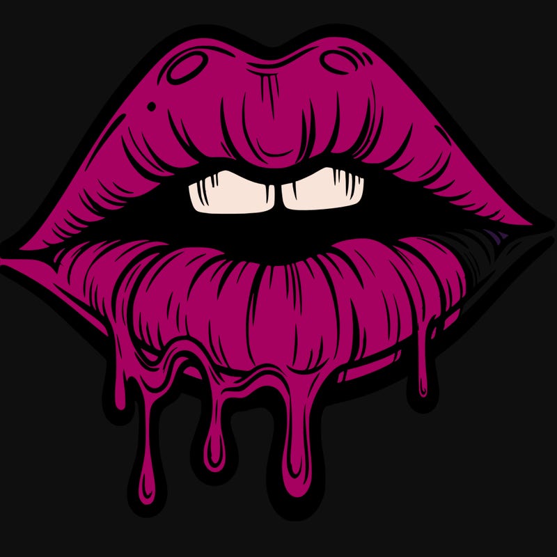 lips that look realistic and drip