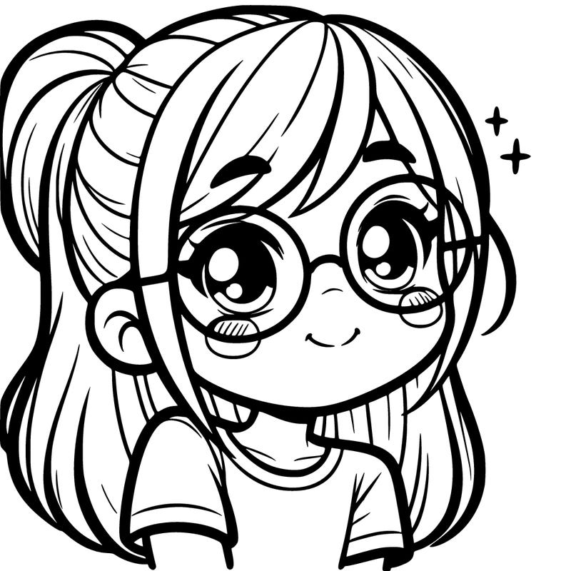 girl with glasses