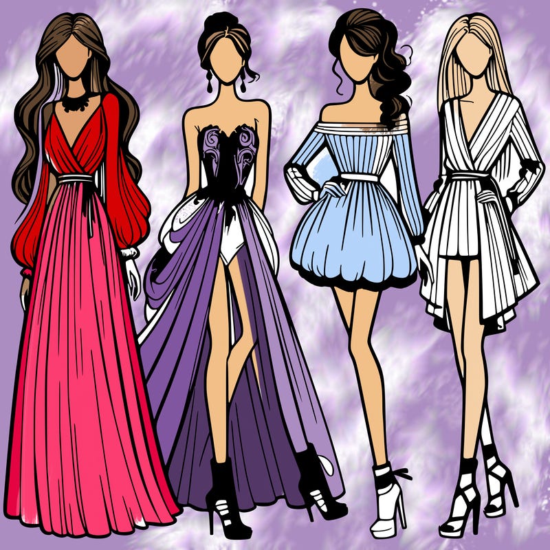 fashion models dresses