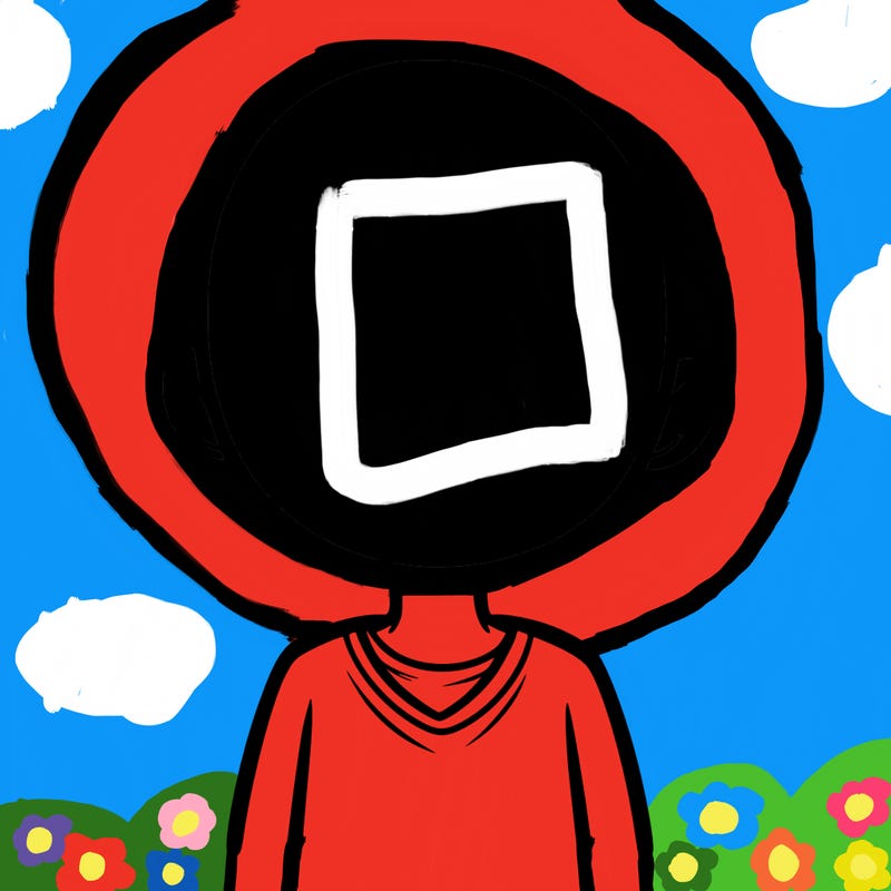 a blank person with no hair