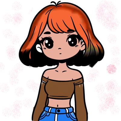 girl in a cute crop top