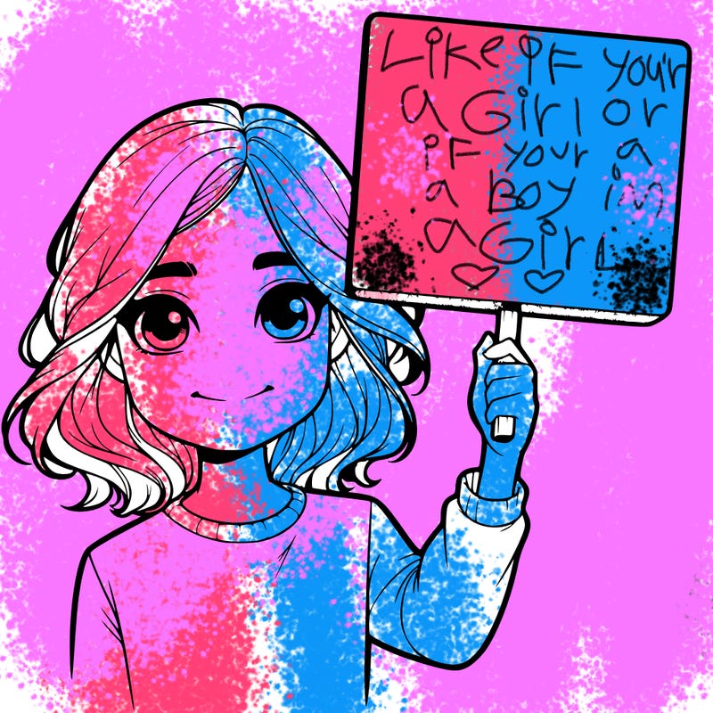 realistic girl holding up a sign