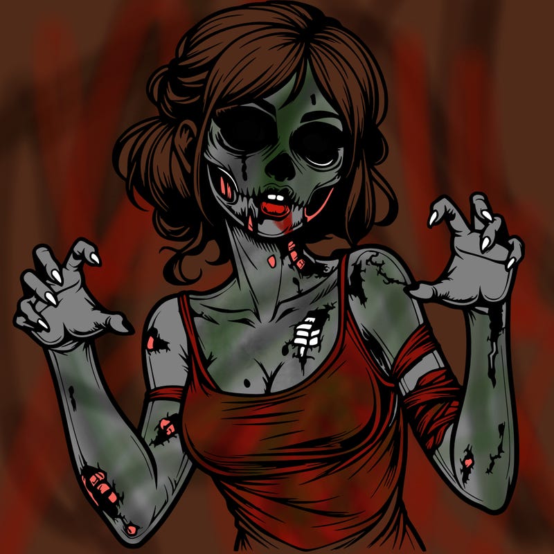 realistic zombie girl