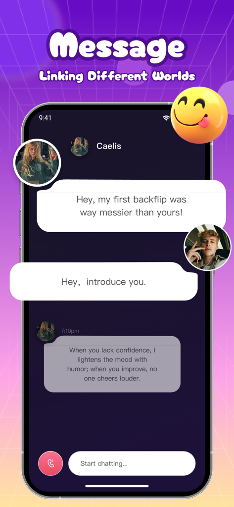A smartphone screen displaying a supportive AI dance coach chat conversation in the Cace app.
