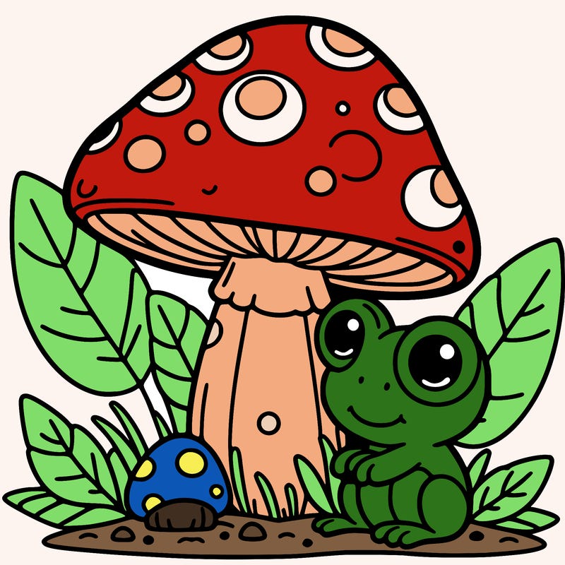 mushroom frog