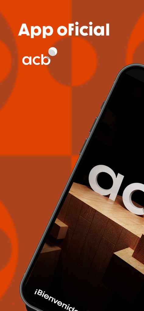 Pantalla de presentación de la aplicación móvil oficial de la liga de baloncesto ACB