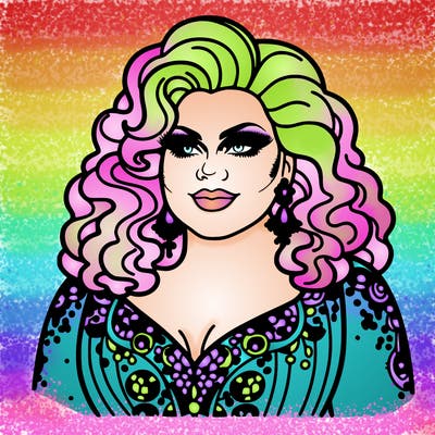 realistic plus size drag queen
