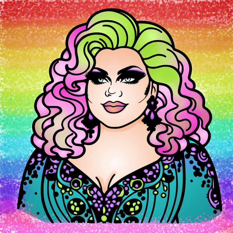 realistic plus size drag queen