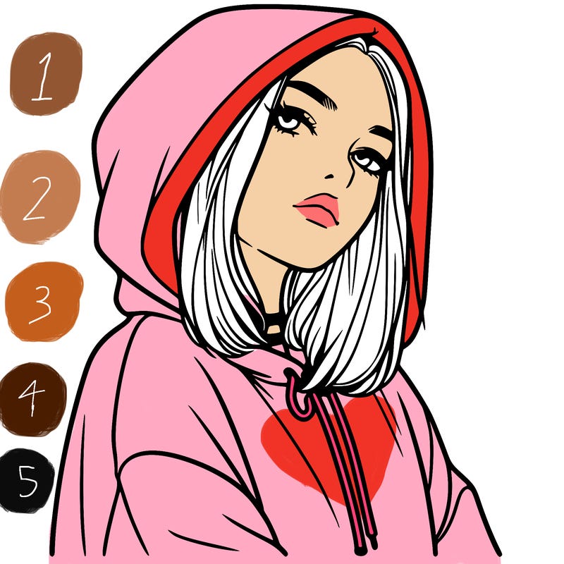 a realistic girl in a hoodie