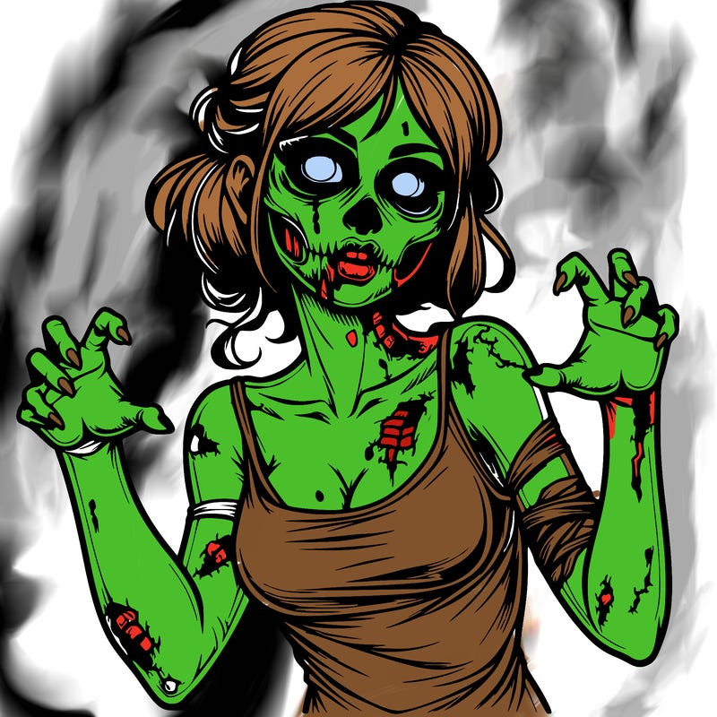 realistic zombie girl