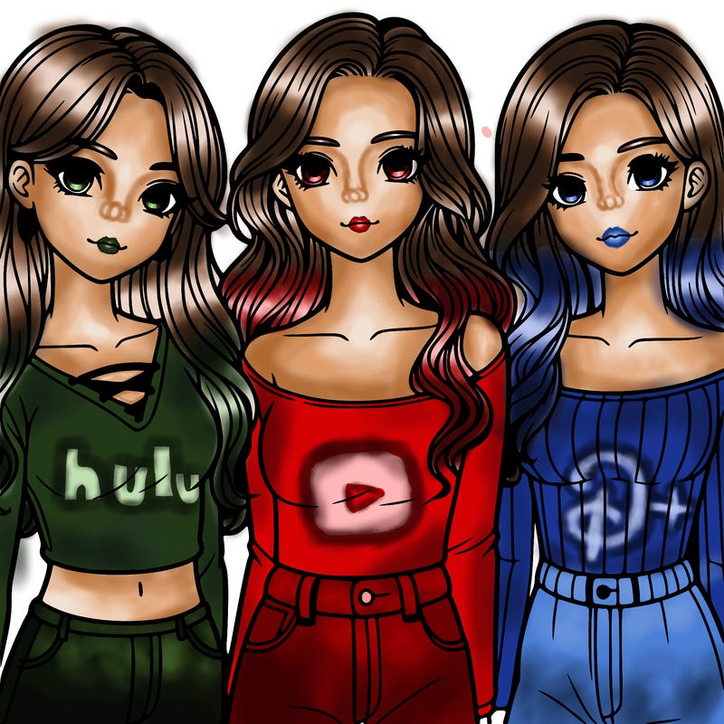 a group of realistic girls