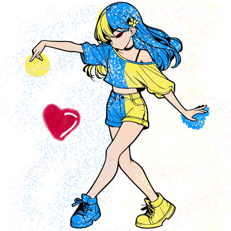 realistic girl danceing