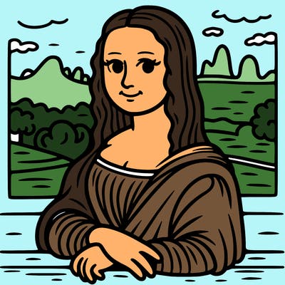 mona lisa painting
