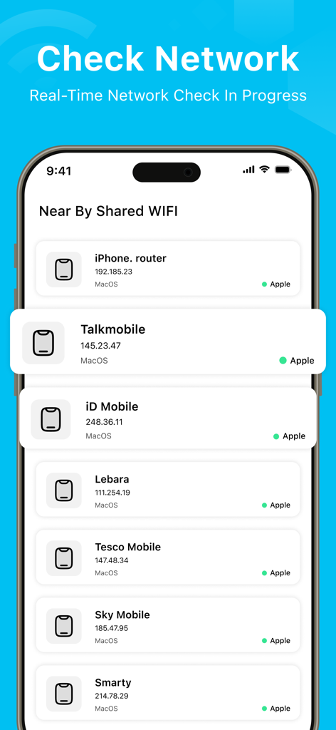 WiFi Analyzer : Map & DNS - List of nearby shared wifi networks with technical details