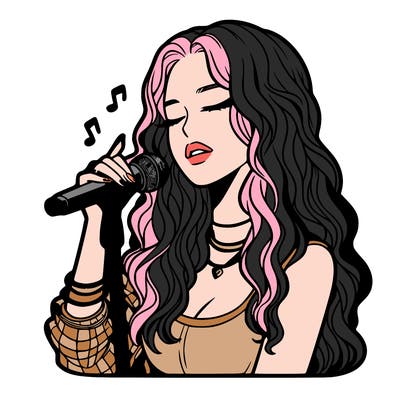 realistic female singer