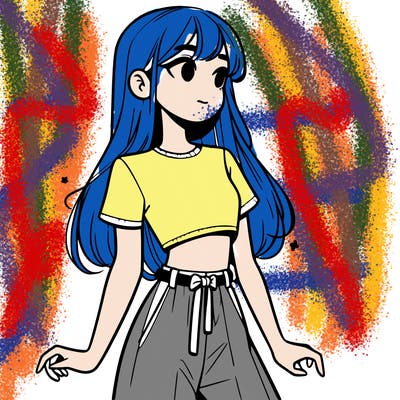 girl in a cute crop top