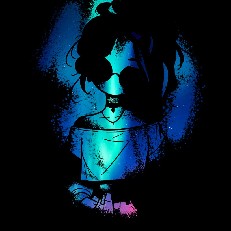 girl with a messy ponytail glasses a baggy crop top and jean shorts