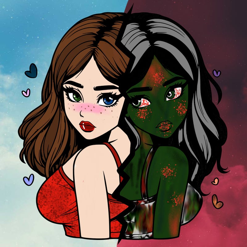 realistic girl split