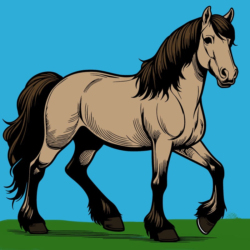 realistic horse
