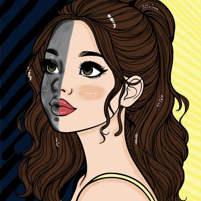 beautiful realistic girl