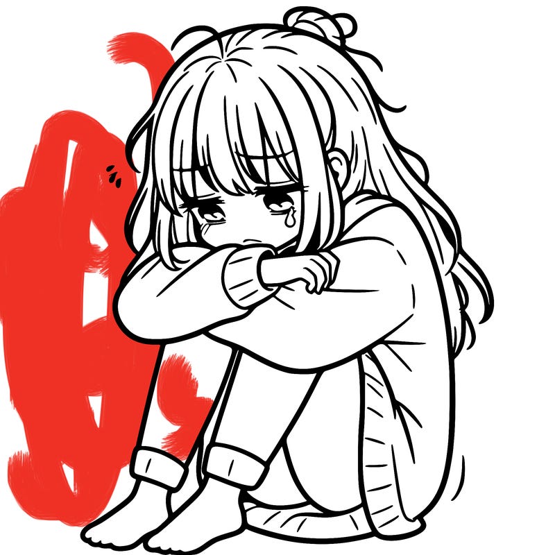 depressed girl