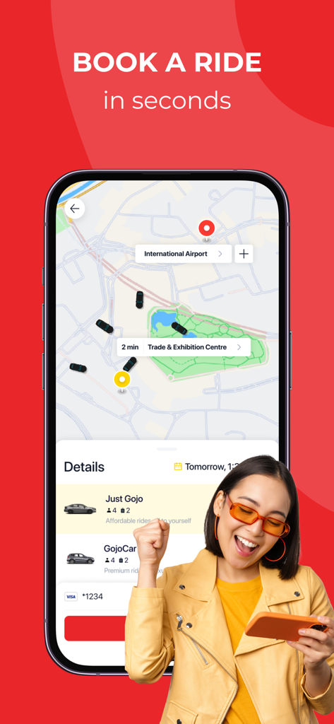 GOJO - Book a ride - Travel App | MWM