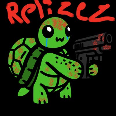 turtle with a gun