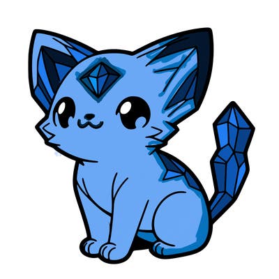 crystal kitten