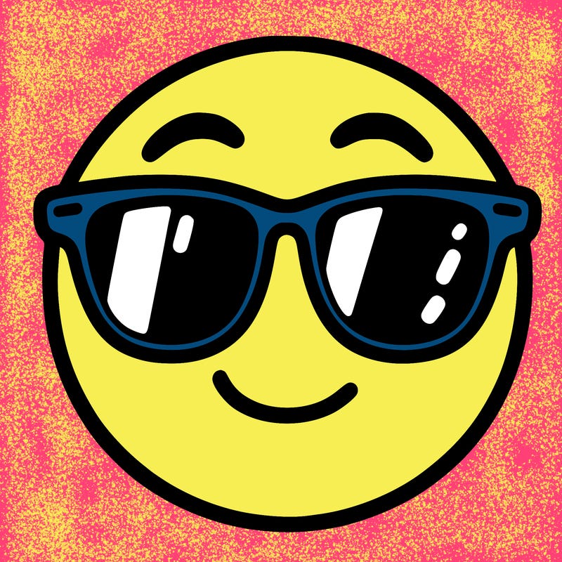 emoji with sunglasses