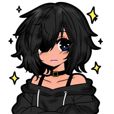 emo anime girl
