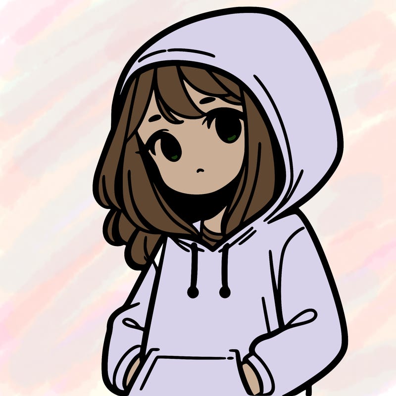 girl with hoodie