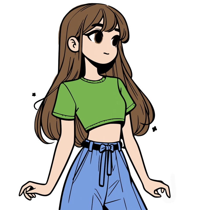 girl in a cute crop top