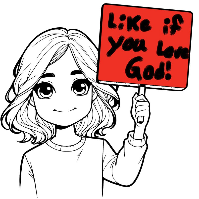 realistic girl holding up a sign