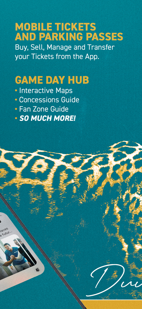 Official Jacksonville Jaguars - Official Jacksonville Jaguars mobile app screen featuring mobile tickets parking passes and game day hub services